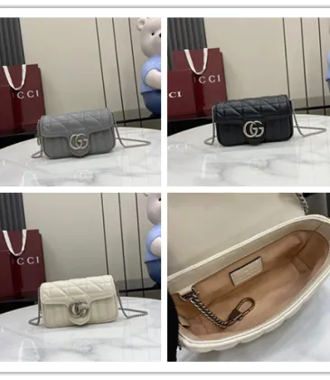 Gucci GG Marmont Matelassé Leather Mini Shoulder Bag 16.5×10.2×5.1cm #A65033