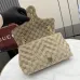 Gucci GG Marmont Quilted Canvas Chain Bag, 23 x 17 x 9 cm #A63210