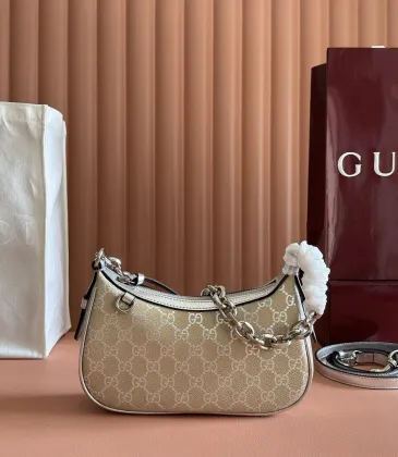 Luxury Gucci 847447 Hobo Bag | Silver GG Supreme Canvas Underarm Shoulder Bag #A60529 Luxury Gucci 847447 Hobo Bag | Silver GG Supreme Canvas Underarm Shoulder Bag #A60529