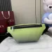 Gucci Lime Green Suede Bumbag with Black Trim and Silver-Tone Zipper 835810 #A58348