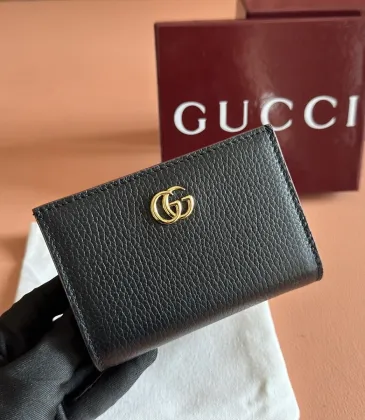 Gucci 772738 Compact Card Wallet - Grained Leather #A60524 Gucci 772738 Compact Card Wallet - Grained Leather #A60524