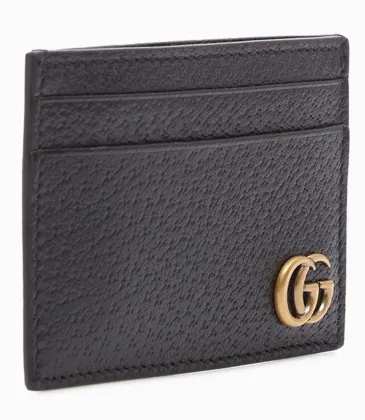Gucci AAA+ black wallet Black cowhide GG men's fashion card bag #9125580 Gucci AAA+ black wallet Black cowhide GG men's fashion card bag #9125580