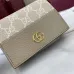 Gucci Beige Leather Compact Wallet with Gold Accents, Multiple Card Slots, Stylish &amp; Functional for Daily Use #A56005