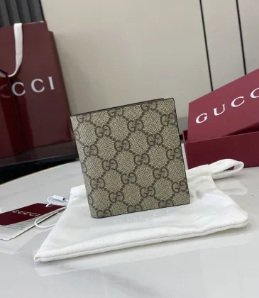 Gucci GG Canvas Bi-Fold Card Wallet 10x10cm #A63876 Gucci GG Canvas Bi-Fold Card Wallet 10x10cm #A63876