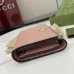 Gucci GG Canvas Compact Wallet with Black Leather Interior, Gold Accents, Classic Pattern &amp; Multiple Card Slots for Women #A56008