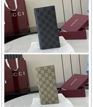 Gucci GG Canvas Long Bifold Wallet 19x9cm #A63873 Gucci GG Canvas Long Bifold Wallet 19x9cm #A63873
