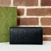 Gucci GG Embossed Leather Envelope Continental Wallet 19×10×3.5cm #A65013