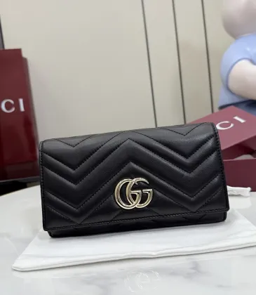Gucci GG Marmont Quilted Leather Continental Wallet, 19 x 10 x 3 cm #A63215 Gucci GG Marmont Quilted Leather Continental Wallet, 19 x 10 x 3 cm #A63215