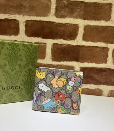 Gucci GG Supreme Animal Print Bifold Wallet 11×9cm #A65014