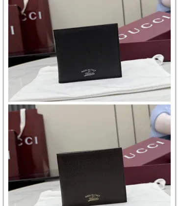 Gucci Leather Bifold Wallet Style 867325 Brown 11x9cm #A62926 Gucci Leather Bifold Wallet Style 867325 Brown 11x9cm #A62926