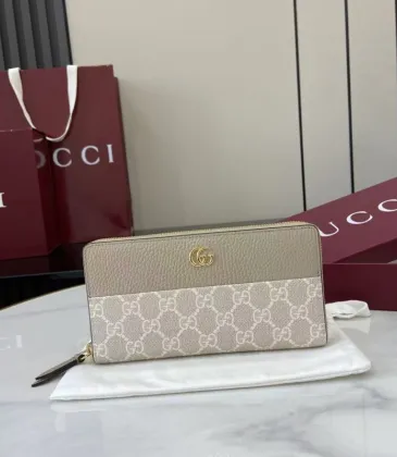Gucci Zip-Around Wallet with GG Canvas & Beige Leather Trim, Gold Double G Hardware, Stylish & Spacious for Daily Essentials #A56009 Gucci Zip-Around Wallet with GG Canvas & Beige Leather Trim, Gold Double G Hardware, Stylish & Spacious for Daily Essentials #A56009