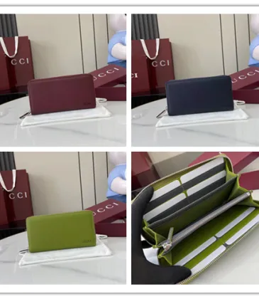 Gucci Zip Around Wallets In Assorted Rich Colors And Organized Interiors #A52617 Gucci Zip Around Wallets In Assorted Rich Colors And Organized Interiors #A52617