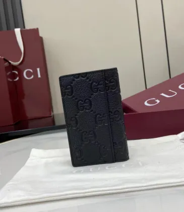 Gucci Embossed Leather Bifold Card Holder: Compact Luxury for Essentials size:12×7.5cm #A53538 Gucci Embossed Leather Bifold Card Holder: Compact Luxury for Essentials size:12×7.5cm #A53538