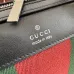 Gucci A0007X GG Supreme Web Stripe Boston Bag Top Handle Detachable Strap Handbag #A65970