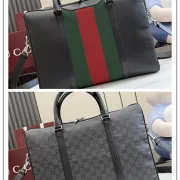 Gucci A0007X GG Supreme Web Stripe Boston Bag Top Handle Detachable Strap Handbag #A65970