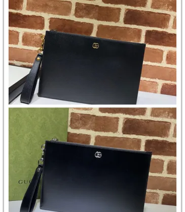 Gucci Leather Clutch Bags With Signature Double - G Hardware size:30×20cm #A53674 Gucci Leather Clutch Bags With Signature Double - G Hardware size:30×20cm #A53674