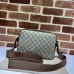 Gucci GG Monogram Canvas Crossbody Bags With Leather Accents size:22×20×6cm #A53678
