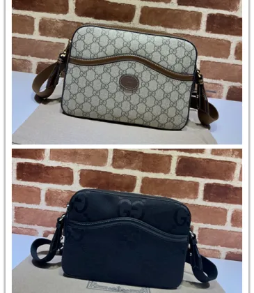 Gucci GG Monogram Canvas Crossbody Bags With Leather Accents size:22×20×6cm #A53678 Gucci GG Monogram Canvas Crossbody Bags With Leather Accents size:22×20×6cm #A53678