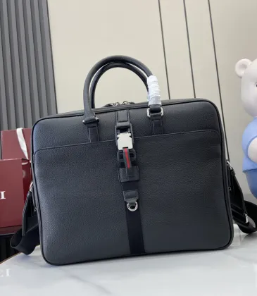 Gucci Black Leather Briefcase With Signature Web Stripe And Sophisticated Design #A50282 Gucci Black Leather Briefcase With Signature Web Stripe And Sophisticated Design #A50282