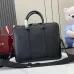 Gucci Men's Briefcase In Black Pebbled Leather With Signature Web Accent And Lock #A50716