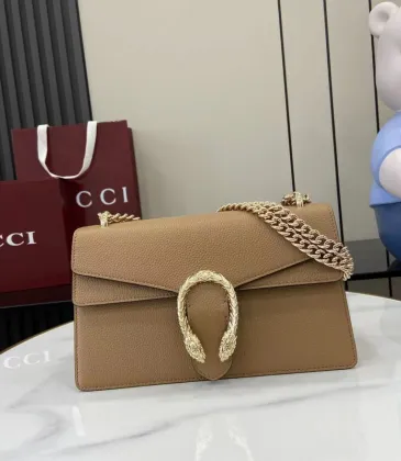 Gucci Dionysus Leather Shoulder Bag With Iconic Gold - Toned Chain And Buckle #A52733 Gucci Dionysus Leather Shoulder Bag With Iconic Gold - Toned Chain And Buckle #A52733