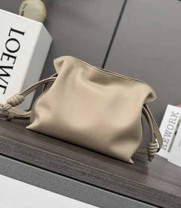 Loewe 262355 Mini Flamenco Drawstring Pouch in Napa Calfskin Size 23x18x9CM #A62920