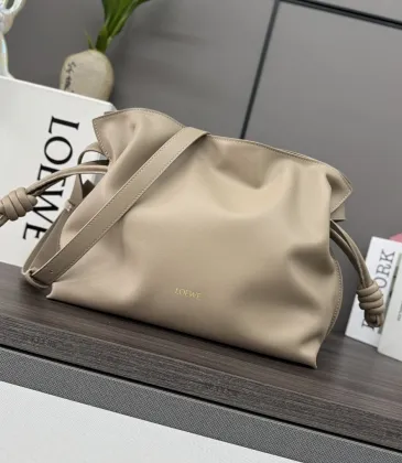 Loewe 262386 Flamenco Drawstring Pouch in Napa Calfskin Size 30x24.5x10.5CM #A62918