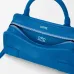 Loewe Amazona 180 Blue Leather Top Handle Bag 34.5x14x27cm #A64991