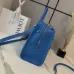 Loewe Amazona 180 Blue Leather Top Handle Bag 34.5x14x27cm #A64991