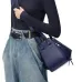 Loewe Navy Leather Bucket Bag With Adjustable Strap For Effortless Everyday Elegance #A50042