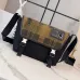 Loewe Flex Messenger Bag (822513) - Medium Size, Plaid Canvas &amp; Suede, Anagram Logo, Adjustable Strap #A59982