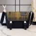 Loewe Flex Messenger Bag (822513) - Medium Size, Plaid Canvas &amp; Suede, Anagram Logo, Adjustable Strap #A59982