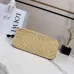 Loewe Medium Ola Raffia &amp; Leather Shoulder Bag, 26 x 13 x 18 cm #A63229