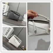 Loewe Puzzle Bags In Stylish Shades Showcasing Unique Geometric Design #A50417
