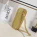 Loewe Women's Cylinder Shoulder Bag - Yellow Pleated Leather, Gold-Tone Hardware, Adjustable Strap, Stylish Barrel Bag with Anagram Logo #A56849