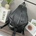 Loewe Black Leather Backpack With Distinctive Zipper And Branding For Modern Urban Style #A50064