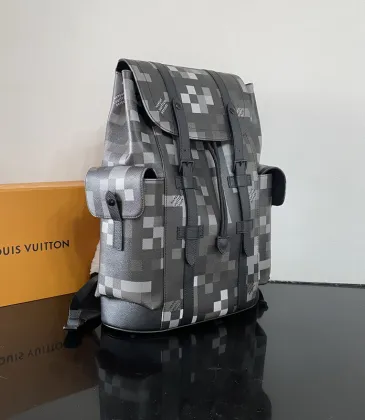 Louis Vuitton Pixelated Damier Graphite Backpack For Contemporary Fashion Fans #A52723 Louis Vuitton Pixelated Damier Graphite Backpack For Contemporary Fashion Fans #A52723