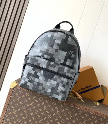 Louis Vuitton Monogram Eclipse Discovery Backpack M28789, 29x38x20cm #B69331