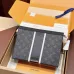 Louis Vuitton Monogram Eclipse Pochette With Striped Accent And Compact Design #A50815