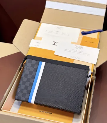 Louis Vuitton Pochette With Damier Graphite And Epi Leather Mix And Colorful Stripe #A50811