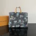 Louis Vuitton Damier Graphite Printed Tote Bag With Tropical Motif And Leather Handles size:40×32×6cm #A54066