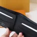 Louis Vuitton Style Slender Wallet - Monogram Taiga Leather Bifold Card Holder | 8 Card Slots + Paper Compartment (M81628) #A59492