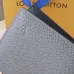 Louis Vuitton Style Slender Wallet - Monogram Taiga Leather Bifold Card Holder | 8 Card Slots + Paper Compartment (M81628) #A59492