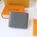 Louis Vuitton Style Slender Wallet - Monogram Taiga Leather Bifold Card Holder | 8 Card Slots + Paper Compartment (M81628) #A59492