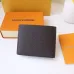 Louis Vuitton Style Slender Wallet - Monogram Taiga Leather Bifold Card Holder | 8 Card Slots + Paper Compartment (M81628) #A59492