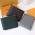 Louis Vuitton Style Slender Wallet - Monogram Taiga Leather Bifold Card Holder | 8 Card Slots + Paper Compartment (M81628) #A59492