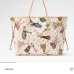 LV Neverfull Getaway Print Canvas Shoulder Tote 55×32×19cm #A65041