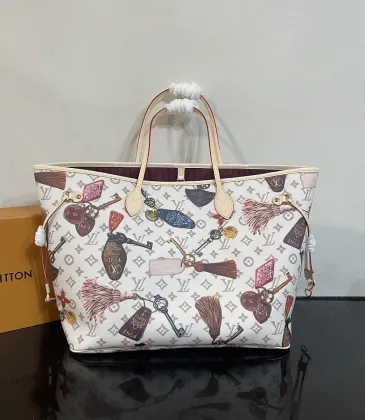 LV Neverfull Getaway Print Canvas Shoulder Tote 55×32×19cm #A65041