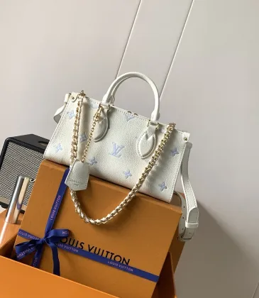 LV OnTheGo PM Monogram Leather Crossbody Tote 25×13×10cm #A65053