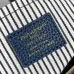 LV Original M15277 Sac Speedy Bandoulière 40 | Denim Patchwork Travel Bag with Koi Fish Motif #A60256